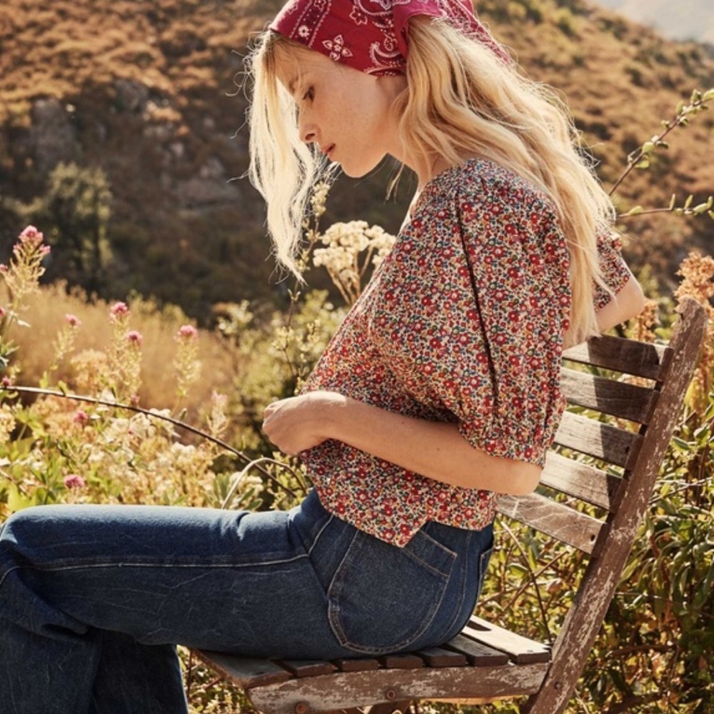 Doen Skyla top in Betsy Ann floral sz L